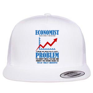 Economist Definition Funny Joke Flat Bill Trucker Hat