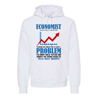 Economist Definition Funny Joke Premium Hoodie