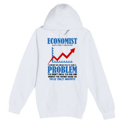 Economist Definition Funny Joke Premium Pullover Hoodie