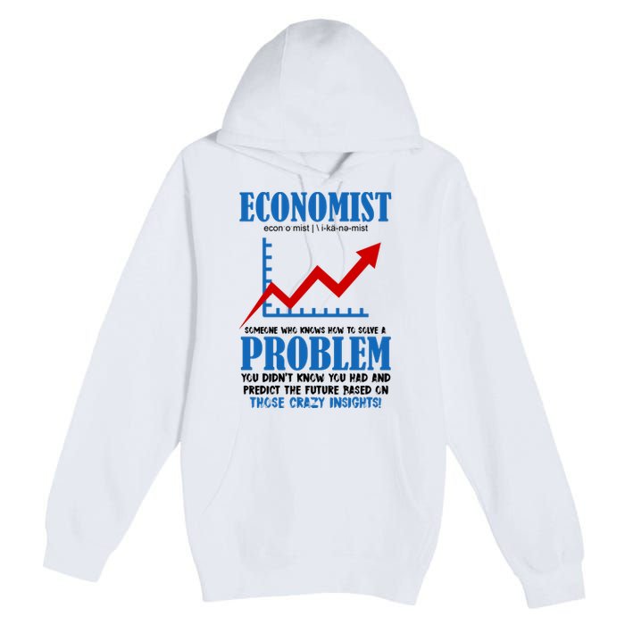 Economist Definition Funny Joke Premium Pullover Hoodie