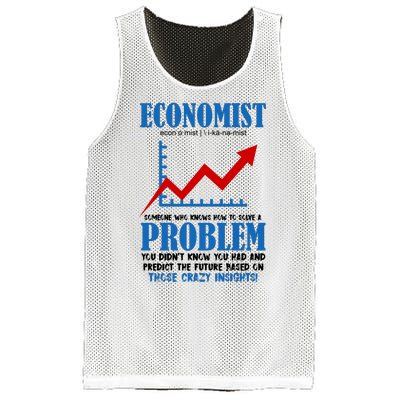 Economist Definition Funny Joke Mesh Reversible Basketball Jersey Tank