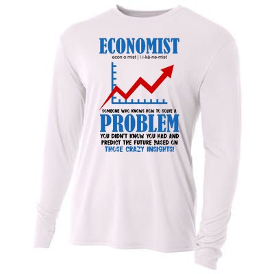 Economist Definition Funny Joke Cooling Performance Long Sleeve Crew