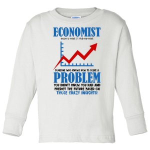 Economist Definition Funny Joke Toddler Long Sleeve Shirt