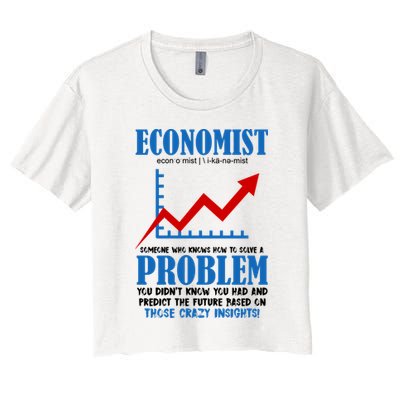 Economist Definition Funny Joke Crop Top