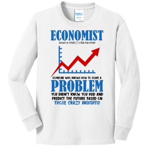 Economist Definition Funny Joke Kids Long Sleeve Shirt