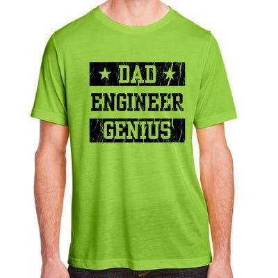 Engineer Dad Funny Fathers Day Engineering Papa Gift Adult ChromaSoft Performance T-Shirt