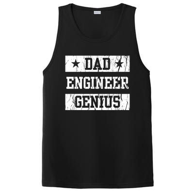 Engineer Dad Funny Fathers Day Engineering Papa Gift PosiCharge Competitor Tank