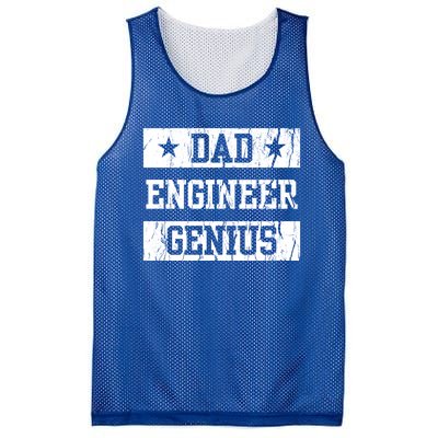 Engineer Dad Funny Fathers Day Engineering Papa Gift Mesh Reversible Basketball Jersey Tank