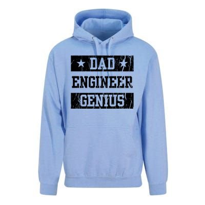 Engineer Dad Funny Fathers Day Engineering Papa Gift Unisex Surf Hoodie