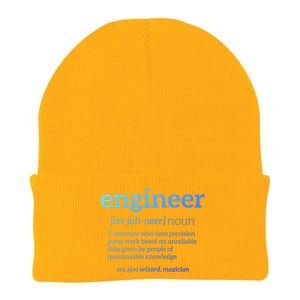 Engineer Definition Funny Civil Engineering Major Electrical Gift Knit Cap Winter Beanie