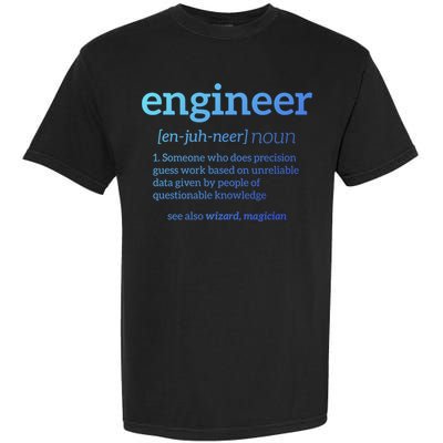Engineer Definition Funny Civil Engineering Major Electrical Gift Garment-Dyed Heavyweight T-Shirt