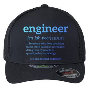 Engineer Definition Funny Civil Engineering Major Electrical Gift Flexfit Unipanel Trucker Cap