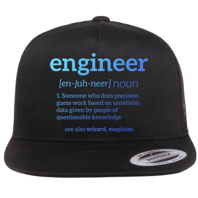 Engineer Definition Funny Civil Engineering Major Electrical Gift Flatbill Hat