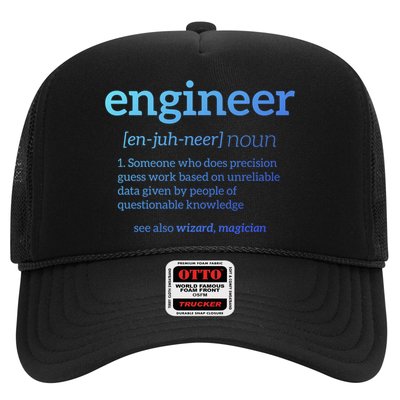 Engineer Definition Funny Civil Engineering Major Electrical Gift Trucker Hat