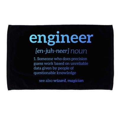 Engineer Definition Funny Civil Engineering Major Electrical Gift Microfiber Hand Towel