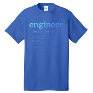 Engineer Definition Funny Civil Engineering Major Electrical Gift Tall T-Shirt