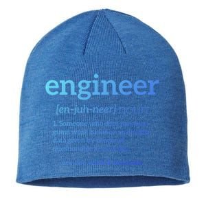 Engineer Definition Funny Civil Engineering Major Electrical Gift Sustainable Beanie