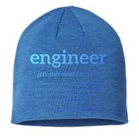 Engineer Definition Funny Civil Engineering Major Electrical Gift Sustainable Beanie