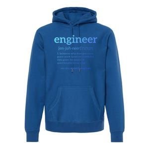 Engineer Definition Funny Civil Engineering Major Electrical Gift Premium Hoodie