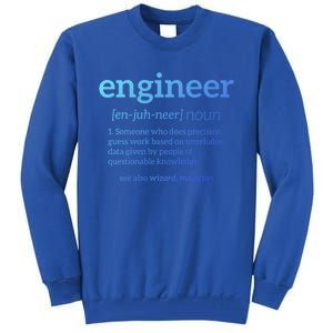 Engineer Definition Funny Civil Engineering Major Electrical Gift Tall Sweatshirt