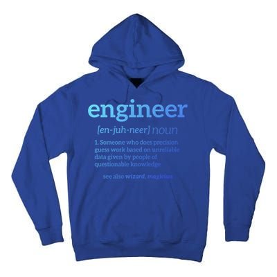 Engineer Definition Funny Civil Engineering Major Electrical Gift Tall Hoodie