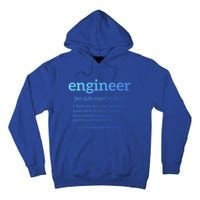 Engineer Definition Funny Civil Engineering Major Electrical Gift Tall Hoodie