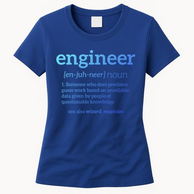 Engineer Definition Funny Civil Engineering Major Electrical Gift Womens T-Shirt
