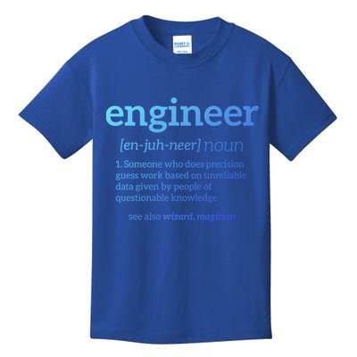 Engineer Definition Funny Civil Engineering Major Electrical Gift Kids T-Shirt