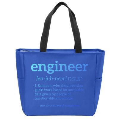 Engineer Definition Funny Civil Engineering Major Electrical Gift Zip Tote Bag