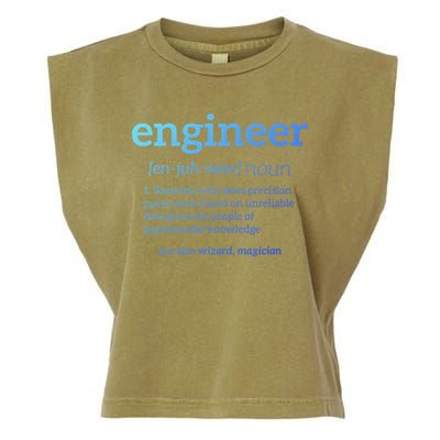 Engineer Definition Funny Civil Engineering Major Electrical Gift Garment-Dyed Women's Muscle Tee