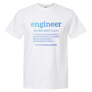 Engineer Definition Funny Civil Engineering Major Electrical Gift Garment-Dyed Heavyweight T-Shirt