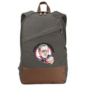 Enjoy Drinking Funny Joe Biden United States Cotton Canvas Backpack