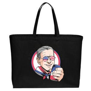 Enjoy Drinking Funny Joe Biden United States Cotton Canvas Jumbo Tote