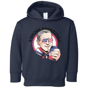 Enjoy Drinking Funny Joe Biden United States Toddler Hoodie