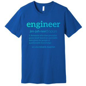 Engineer Definition Funny Civil Engineering Major Electrical Gift Premium T-Shirt