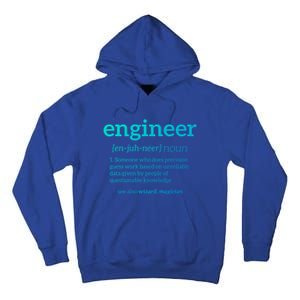 Engineer Definition Funny Civil Engineering Major Electrical Gift Tall Hoodie