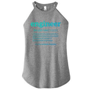 Engineer Definition Funny Civil Engineering Major Electrical Gift Women's Perfect Tri Rocker Tank