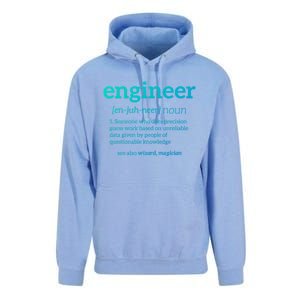 Engineer Definition Funny Civil Engineering Major Electrical Gift Unisex Surf Hoodie