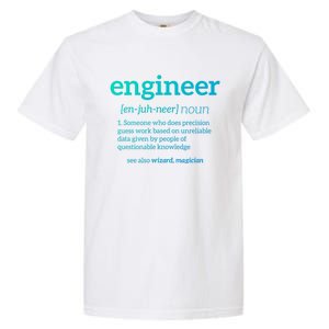 Engineer Definition Funny Civil Engineering Major Electrical Gift Garment-Dyed Heavyweight T-Shirt