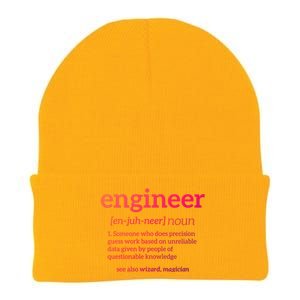 Engineer Definition Funny Civil Engineering Major Electrical Gift Knit Cap Winter Beanie