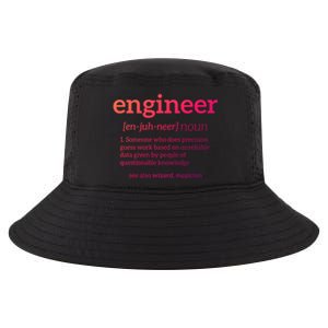 Engineer Definition Funny Civil Engineering Major Electrical Gift Cool Comfort Performance Bucket Hat