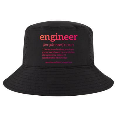 Engineer Definition Funny Civil Engineering Major Electrical Gift Cool Comfort Performance Bucket Hat