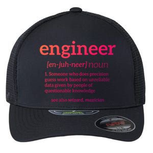 Engineer Definition Funny Civil Engineering Major Electrical Gift Flexfit Unipanel Trucker Cap