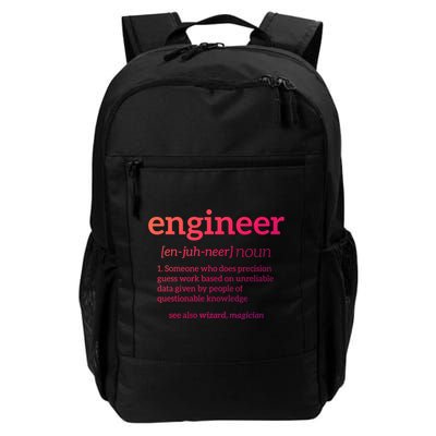 Engineer Definition Funny Civil Engineering Major Electrical Gift Backpack