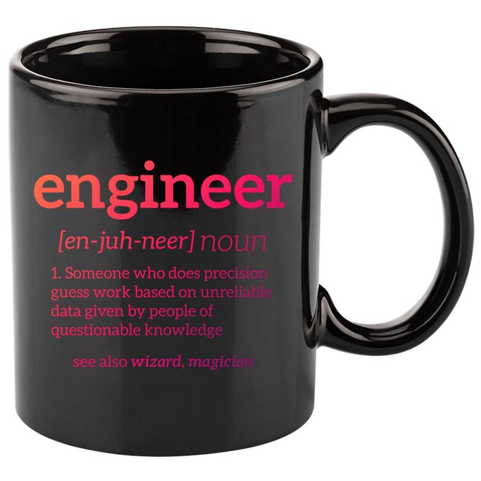 Engineer Definition Funny Civil Engineering Major Electrical Gift 11oz C Handle Ceramic Mug