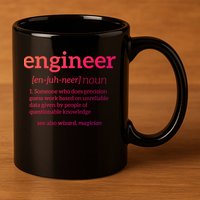 Engineer Definition Funny Civil Engineering Major Electrical Gift 11oz C Handle Ceramic Mug