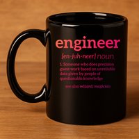 Engineer Definition Funny Civil Engineering Major Electrical Gift 11oz C Handle Ceramic Mug