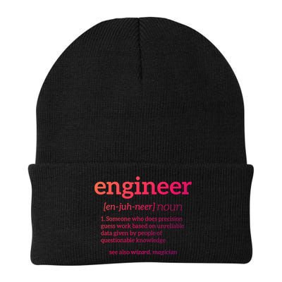 Engineer Definition Funny Civil Engineering Major Electrical Gift Beanie