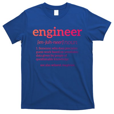 Engineer Definition Funny Civil Engineering Major Electrical Gift T-Shirt