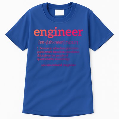 Engineer Definition Funny Civil Engineering Major Electrical Gift Tall T-Shirt
